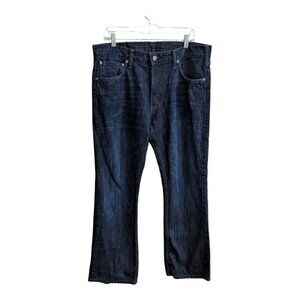 NWOT Levis 527 Bootcut Jeans Mens 36x30 Blue Low Rise Dark Wash Western Gorp Y2k